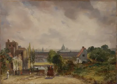 Sir Richard Steele’s Cottage, Hampstead av John Constable