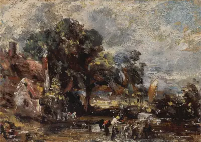 Sketch for ‘The Haywain’ av John Constable