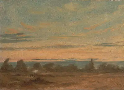 Summer, Evening Landscape av John Constable