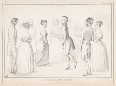 A ball-room scene av John Doyle