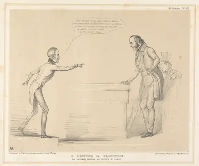 A Lecture on Elocution, the Professor Enforcing his Precepts by Example av John Doyle