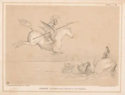 Perseus flyger till Andromedas räddning av John Doyle
