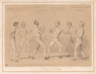 Sparring. A Set to, without the Gloves, by the way of Wind-up! av John Doyle
