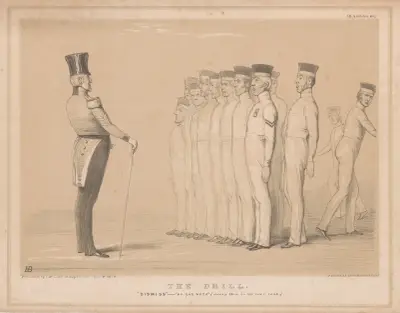 The drill. ‘Dismiss’ – ‘as you were’ (steady there in the rear rank.) av John Doyle