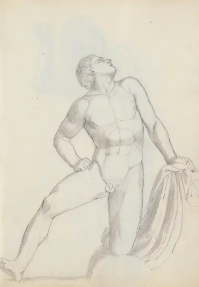 A Son of Niobe, Uffizi, Florence von John Flaxman