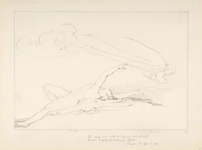 Akilles och Patroklos skugga av John Flaxman