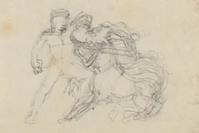 Strid mellan man och kentaur av John Flaxman