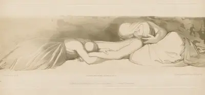 Trösta de bedrövade av John Flaxman