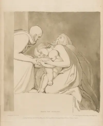 Feed the hungry av John Flaxman