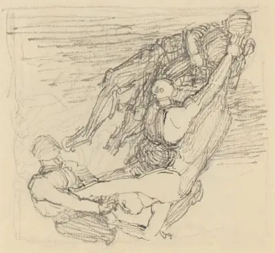 Figur som far genom luften av John Flaxman