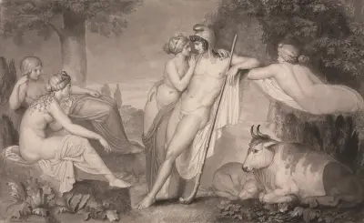 Paris and Oenone av John Flaxman