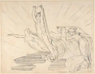 Popes Odyssé, bok 12 av John Flaxman