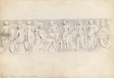Paris dom, Villa Doria Pamphili, utanför Rom av John Flaxman