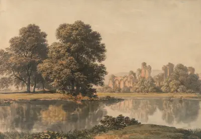 LAUNCESTON, TASMANIA) Bayham Abbey, Kent av John Glover