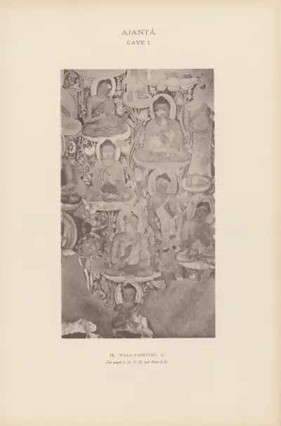The paintings in the Buddhist cave-temples of Ajantâ, Khandesh, India Pl.014 av John Griffiths