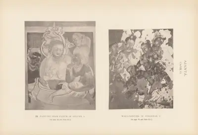 The paintings in the Buddhist cave-temples of Ajantâ, Khandesh, India Pl.021 av John Griffiths