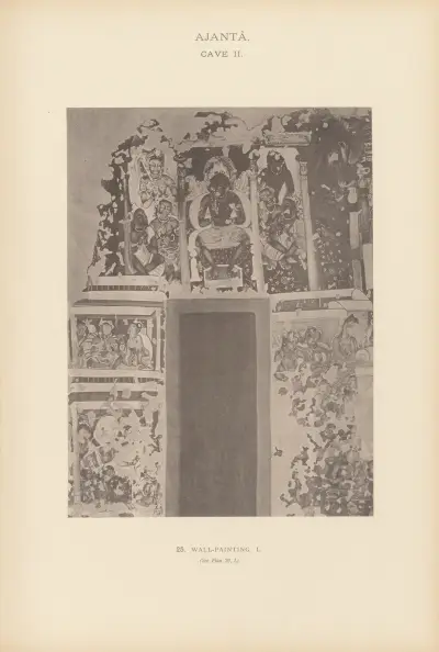 The paintings in the Buddhist cave-temples of Ajantâ, Khandesh, India Pl.024 av John Griffiths