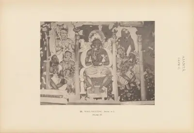 The paintings in the Buddhist cave-temples of Ajantâ, Khandesh, India Pl.025 av John Griffiths
