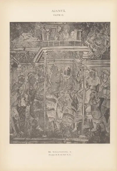 Målningarna i de buddhistiska grottemplen i Ajantâ, Khandesh, Indien, pl. 29 av John Griffiths