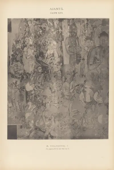 The paintings in the Buddhist cave-temples of Ajantâ, Khandesh, India Pl.050 av John Griffiths