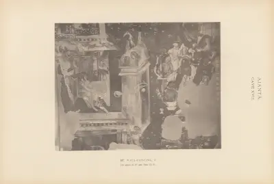 Målningarna i de buddhistiska grottemplen i Ajantâ, Khandesh, Indien, pl. 066 av John Griffiths