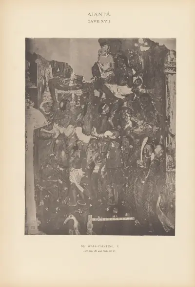 The paintings in the Buddhist cave-temples of Ajantâ, Khandesh, India Pl.067 av John Griffiths