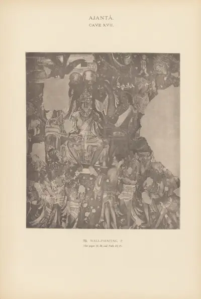 Målningarna i de buddhistiska grottemplen i Ajantâ, Khandesh, Indien, pl. 074 av John Griffiths