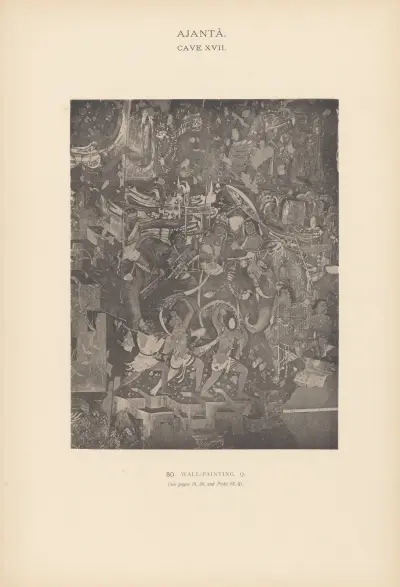 The paintings in the Buddhist cave-temples of Ajantâ, Khandesh, India Pl.079 av John Griffiths