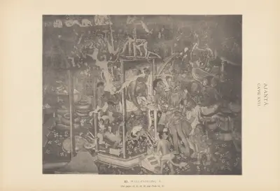 The paintings in the Buddhist cave-temples of Ajantâ, Khandesh, India Pl.084 av John Griffiths