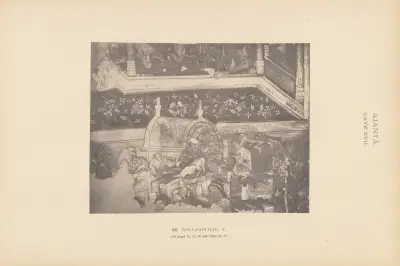 The paintings in the Buddhist cave-temples of Ajantâ, Khandesh, India Pl.085 av John Griffiths