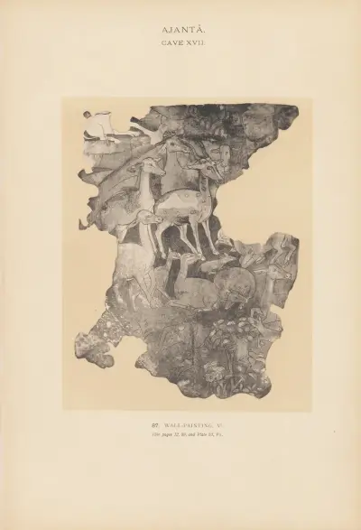 The paintings in the Buddhist cave-temples of Ajantâ, Khandesh, India Pl.086 av John Griffiths
