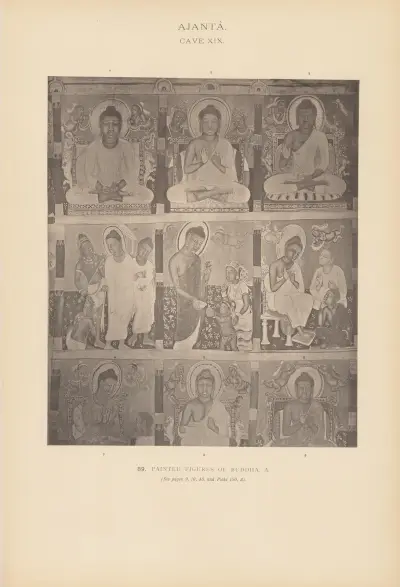 The paintings in the Buddhist cave-temples of Ajantâ, Khandesh, India Pl.088 av John Griffiths