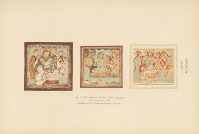 Målningarna i de buddhistiska grottemplen i Ajantâ, Khandesh, Indien, pl. 93 av John Griffiths