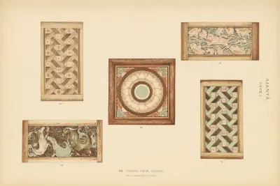 Målningarna i de buddhistiska grottemplen i Ajantâ, Khandesh, Indien, pl. 100 av John Griffiths