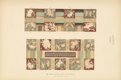 The paintings in the Buddhist cave-temples of Ajantâ, Khandesh, India Pl.106 av John Griffiths