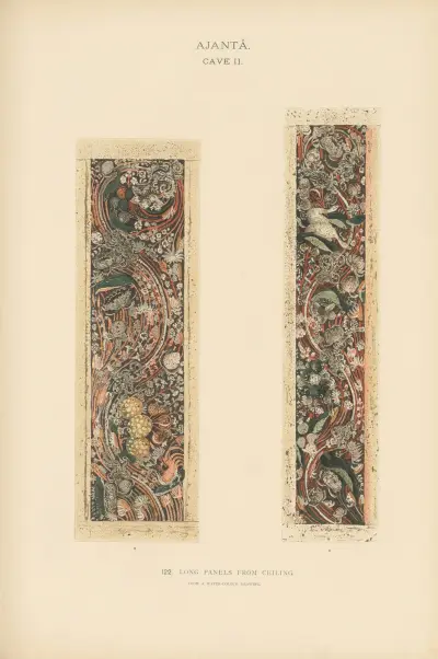 The paintings in the Buddhist cave-temples of Ajantâ, Khandesh, India Pl.121 av John Griffiths
