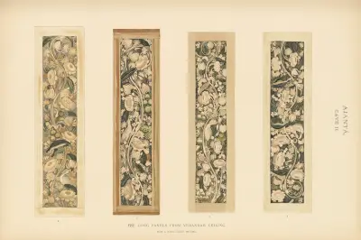 The paintings in the Buddhist cave-temples of Ajantâ, Khandesh, India Pl.122 av John Griffiths