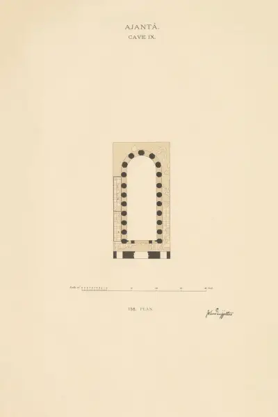 The paintings in the Buddhist cave-temples of Ajantâ, Khandesh, India Pl.135 av John Griffiths
