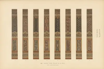 Die Malereien in den buddhistischen Höhlentempeln von Ajantâ, Khandesh, Indien, Taf. 145 von John Griffiths