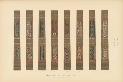 Målningarna i de buddhistiska grottemplen i Ajantâ, Khandesh, Indien, pl. 147 av John Griffiths