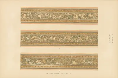 The paintings in the Buddhist cave-temples of Ajantâ, Khandesh, India Pl.151 av John Griffiths