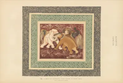 The paintings in the Buddhist cave-temples of Ajantâ, Khandesh, India Pl.152 av John Griffiths