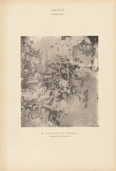 The paintings in the Buddhist cave-temples of Ajantâ, Khandesh, India Pl.051 av John Griffiths