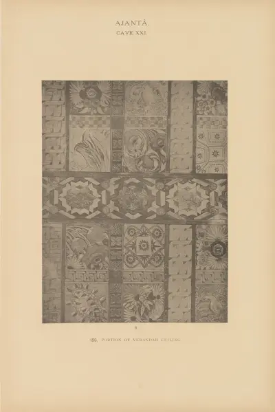 The paintings in the Buddhist cave-temples of Ajantâ, Khandesh, India Pl.157 av John Griffiths