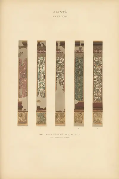 The paintings in the Buddhist cave-temples of Ajantâ, Khandesh, India Pl.143 av John Griffiths