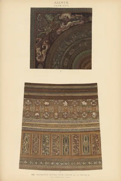 The paintings in the Buddhist cave-temples of Ajantâ, Khandesh, India Pl.142 av John Griffiths