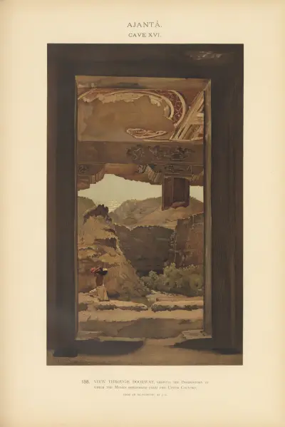 The paintings in the Buddhist cave-temples of Ajantâ, Khandesh, India Pl.137 av John Griffiths