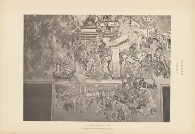 The paintings in the Buddhist cave-temples of Ajantâ, Khandesh, India Pl.012 av John Griffiths