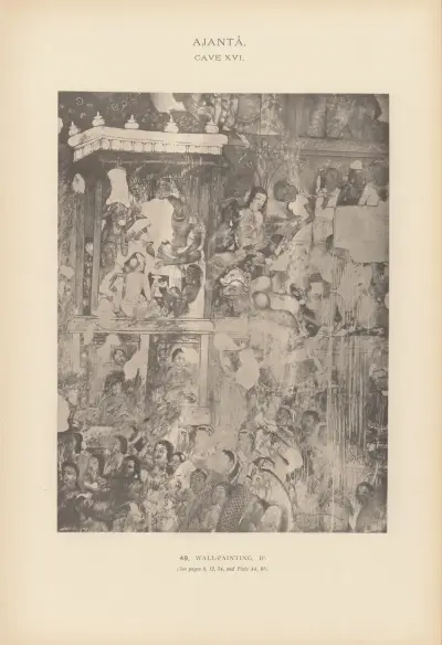 The paintings in the Buddhist cave-temples of Ajantâ, Khandesh, India Pl.048 av John Griffiths