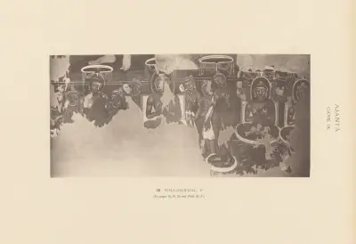 The paintings in the Buddhist cave-temples of Ajantâ, Khandesh, India Pl.038 av John Griffiths